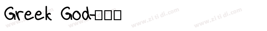Greek God字体转换